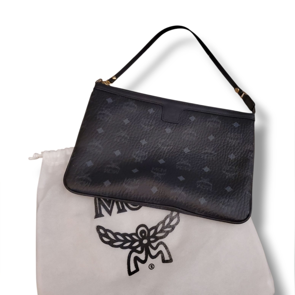 MCM Black Messenger Bag Sleek and Functional Minimalist Design